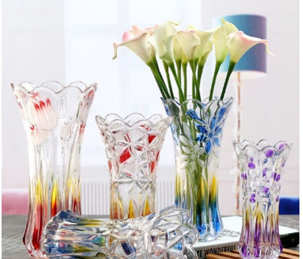 lọ hoa thủy tinh 35cm màu đẹp