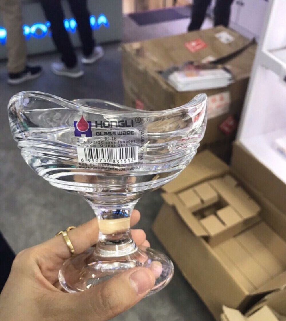 CỐC LY KEM THỦY TINH DÁNG TRÒN