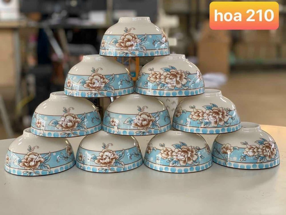 Bát ăn cơm hoa 4D