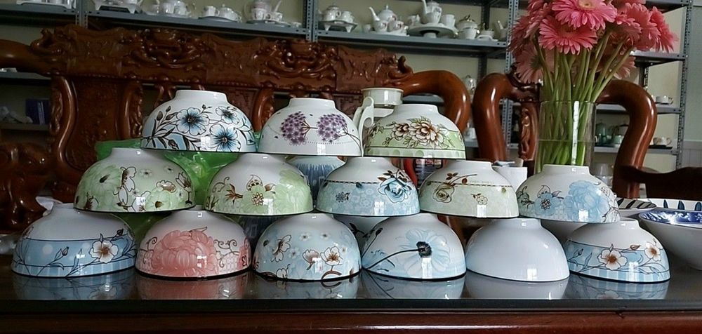 Bát ăn cơm hoa 4D