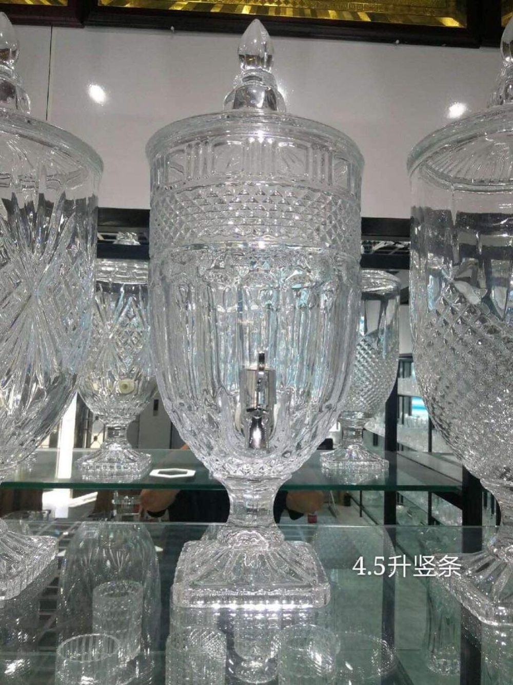 Bình thủy tinh đựng nước có vòi 5 lít cao cấp