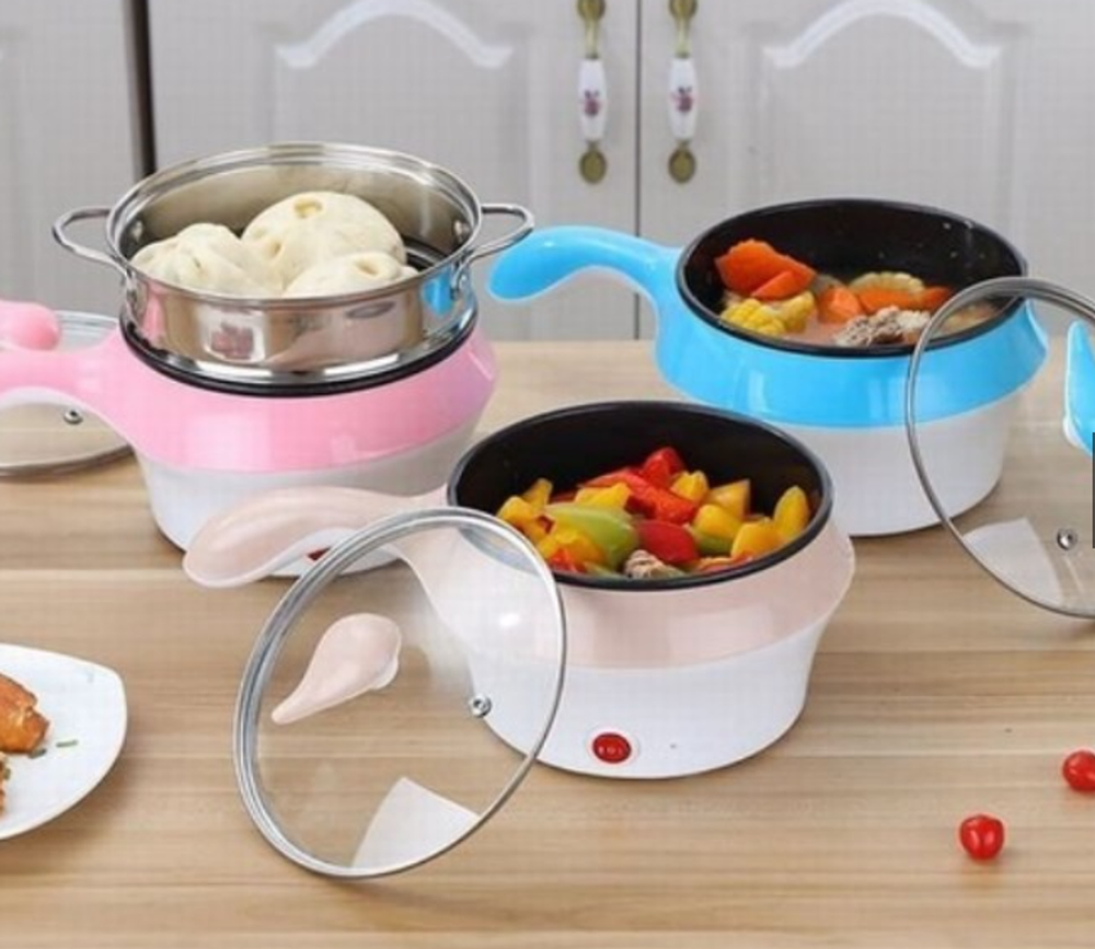 Nồi Lẩu Mini Đa Năng Kèm Giá Hấp Tiện Dụng Cao Cấp - LẨU ĐIỆN CẦM TAY