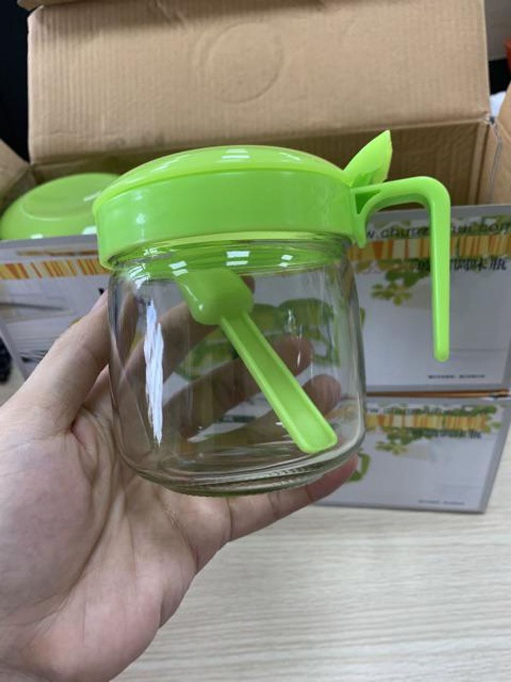 BỘ 3 HỦ THỦY TINH ĐỰNG GIA VỊ KÈM KHAY