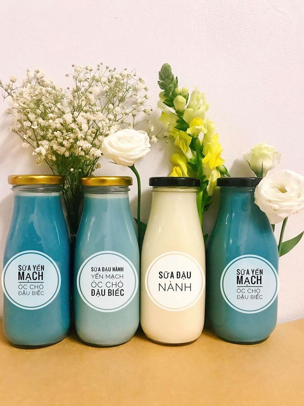 Chai thủy tinh đựng sữa hạt 200ml