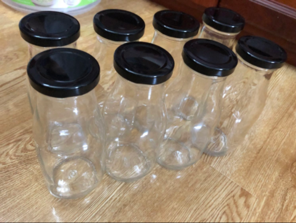 Chai thủy tinh đựng sữa hạt 200ml