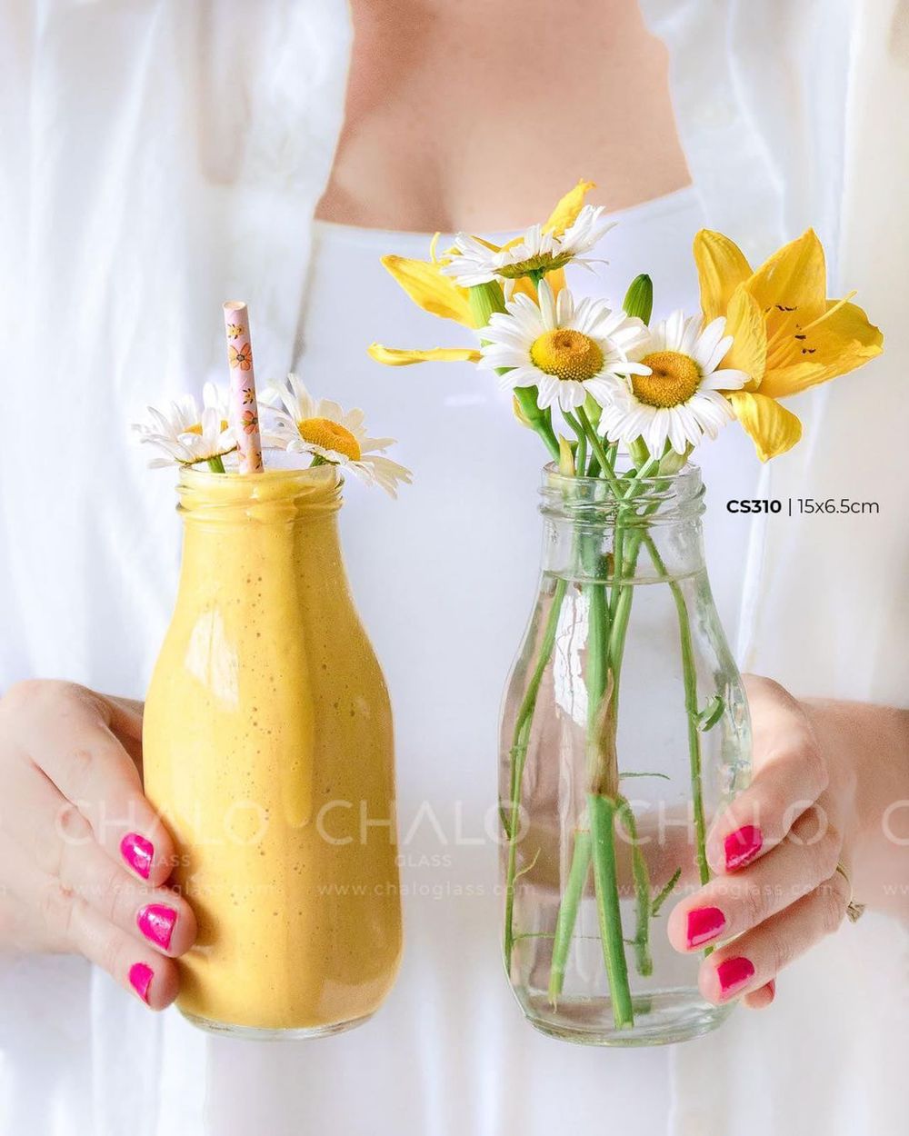 Chai thủy tinh đựng sữa hạt , nước trái cây 330ml