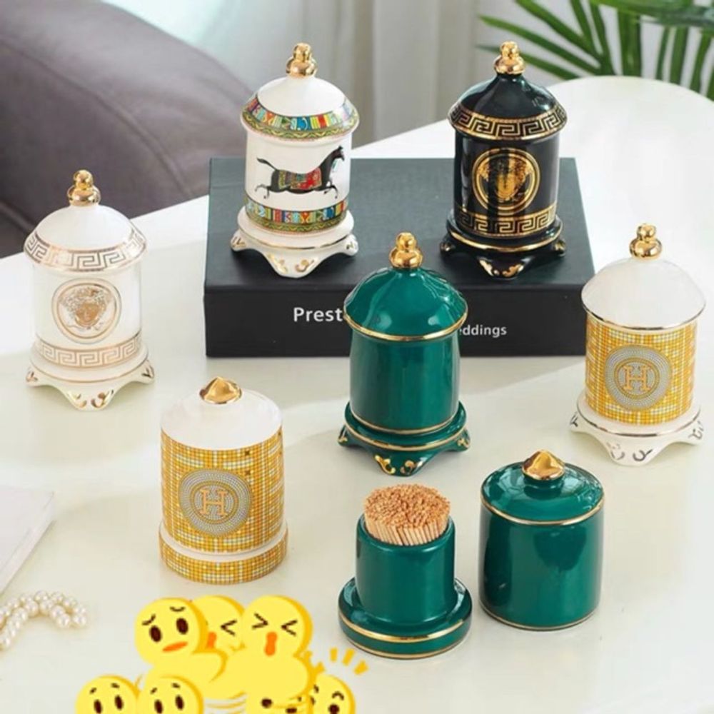 Hộp đựng tăm gốm sứ cao cấp