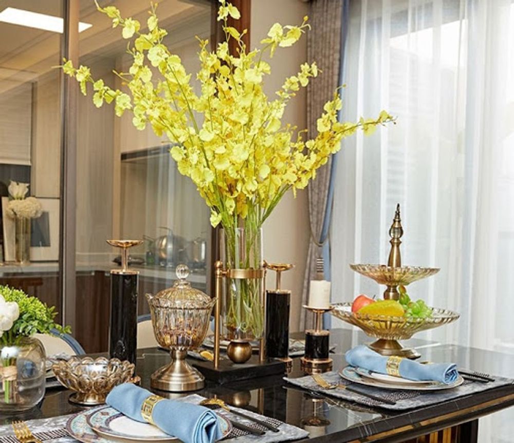 Khay mứt để hoa quả thuỷ tinh 2 tầng cao cấp