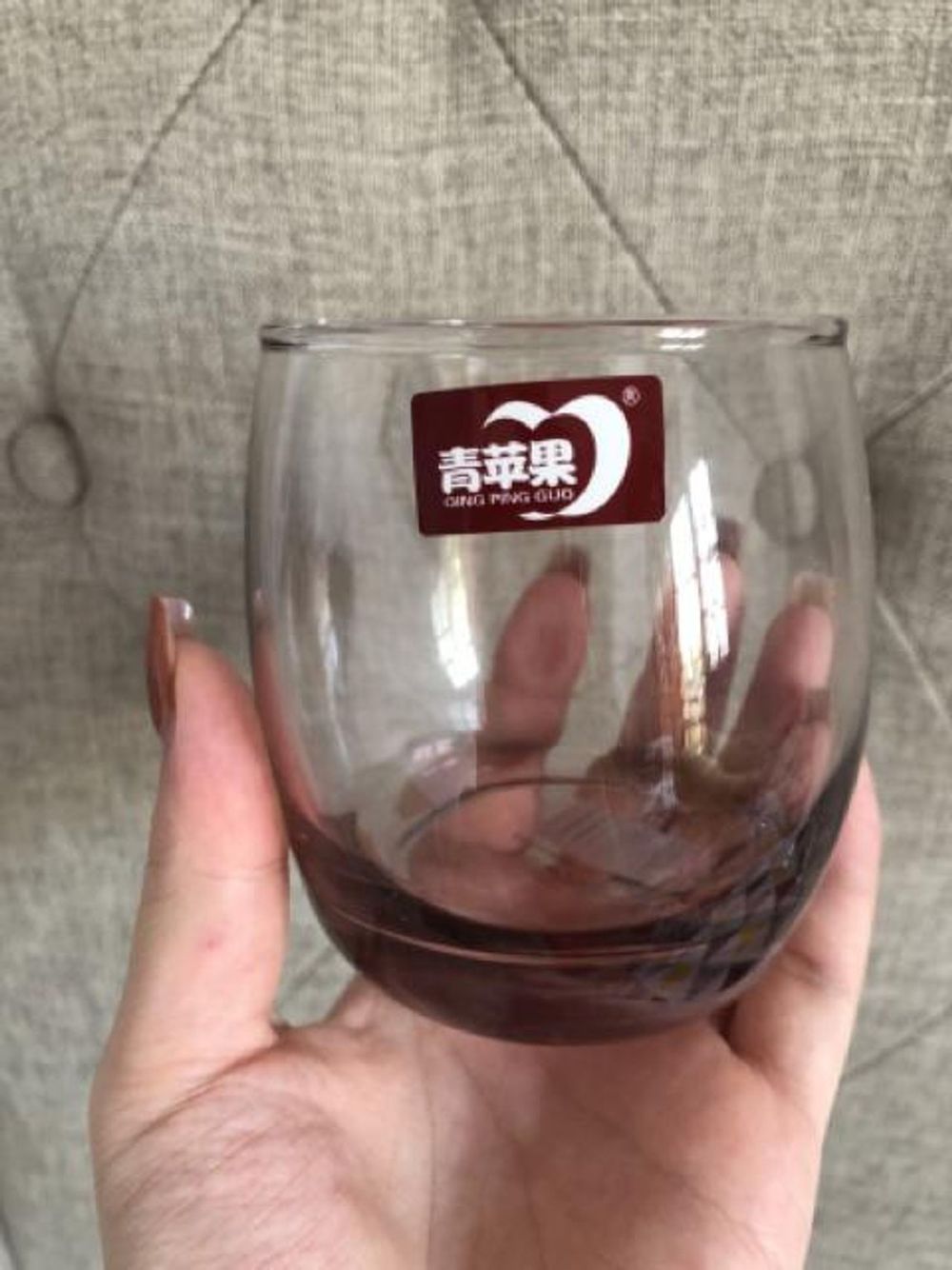 BỘ 6 LY CỐC THUỶ TINH TRÒN BẦU 290ML ĐỦ MÀU