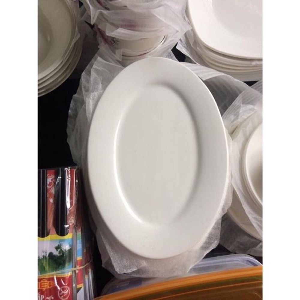 Đĩa xoài sứ trắng nhiều cỡ