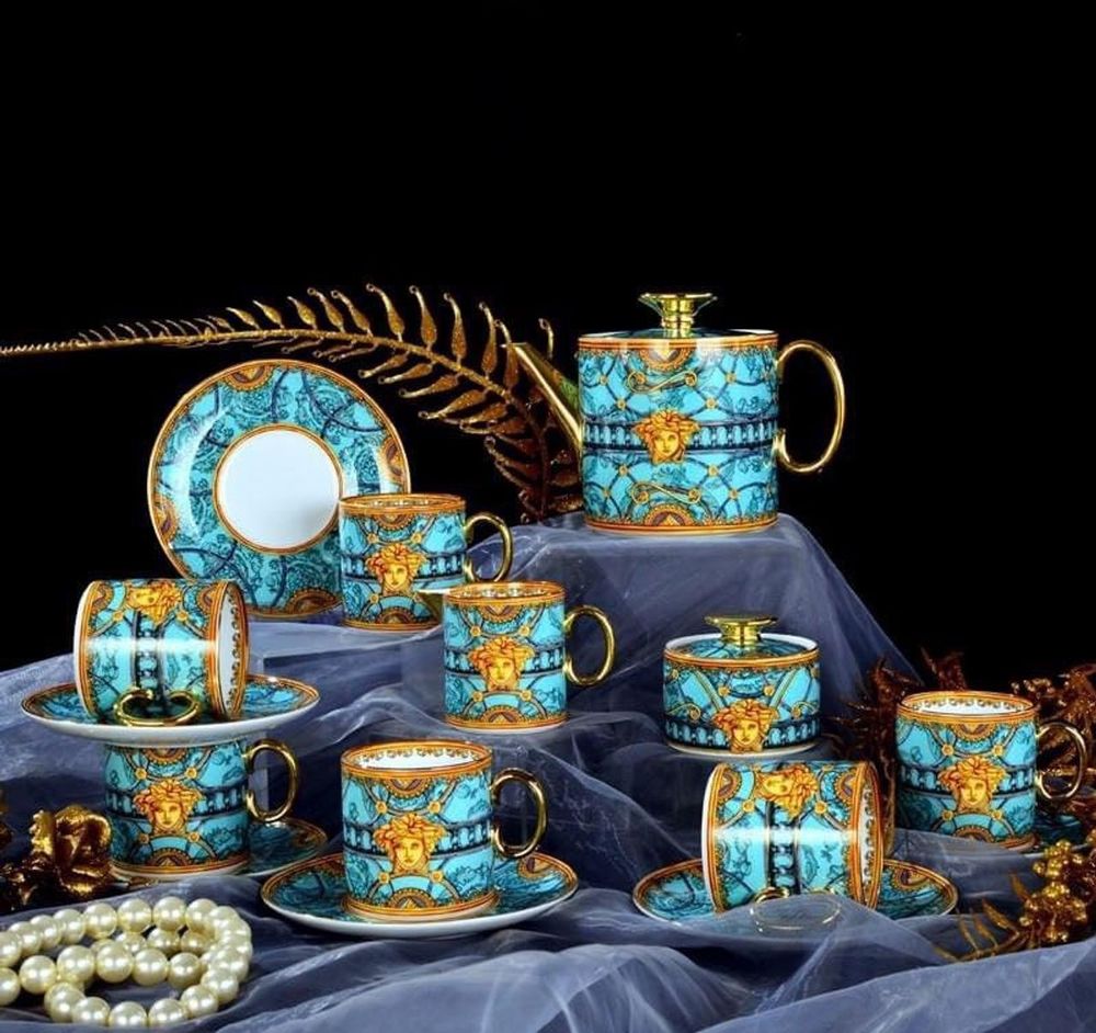 Bộ Ấm Chén VS Sứ Xương Hoàng Gia Cao Cấp