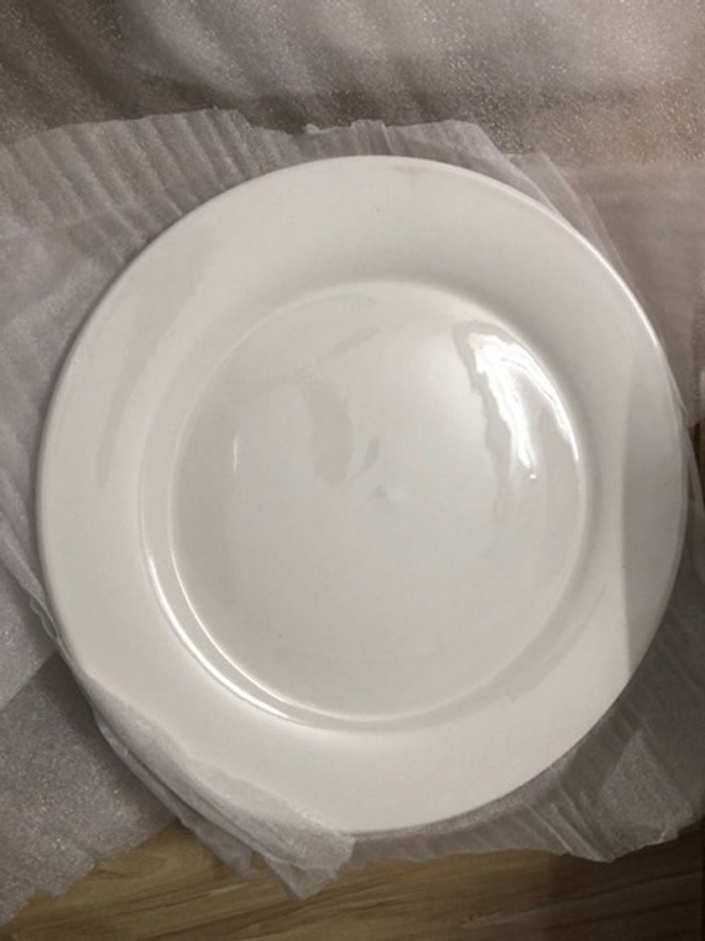 Đĩa Sứ Bằng Trắng Trơn, Hàng Dày, Đẹp Nhiều Cỡ