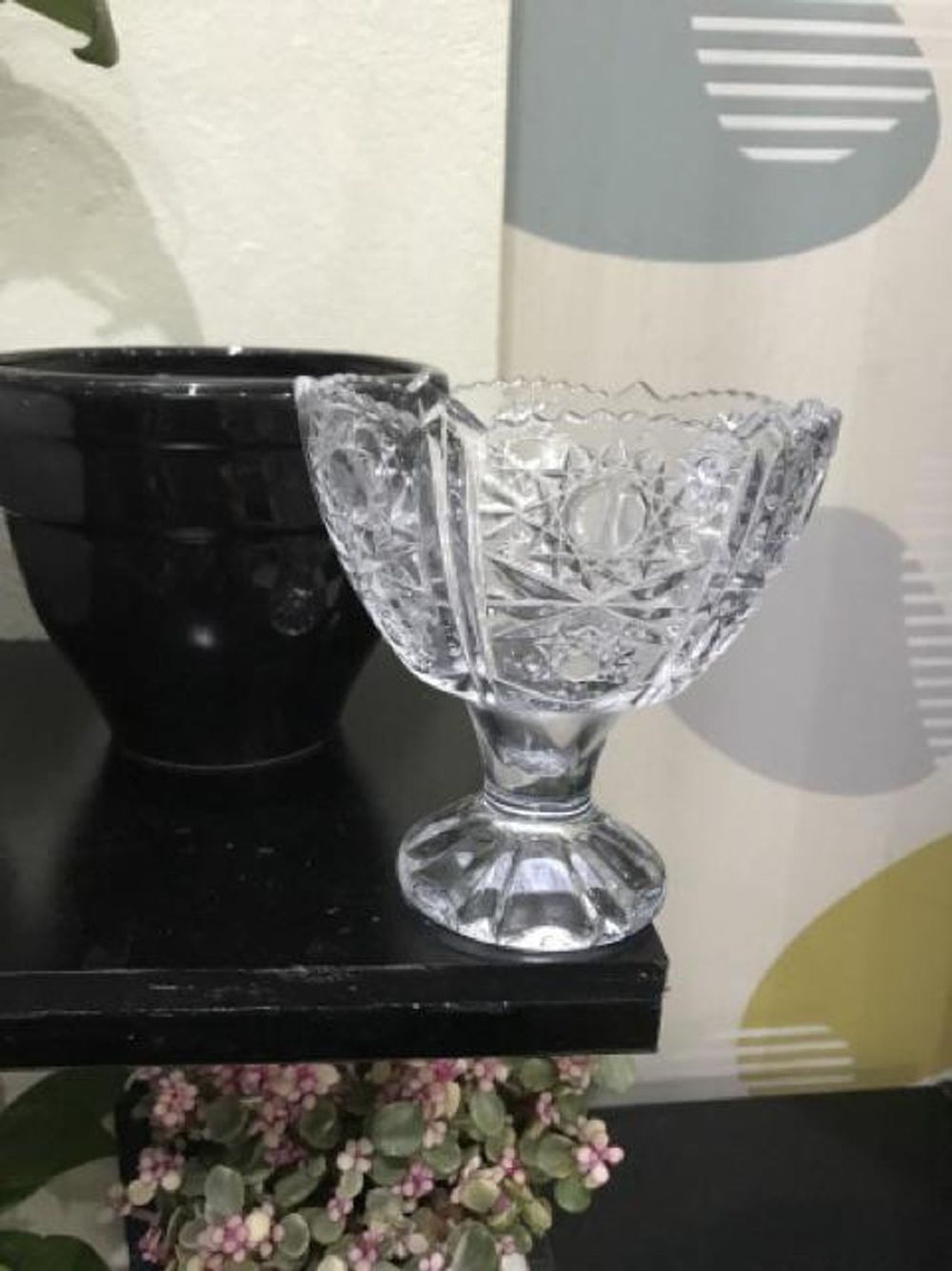 Ly kem thủy tinh cao cấp giả tiệp 245ml siêu đẹp