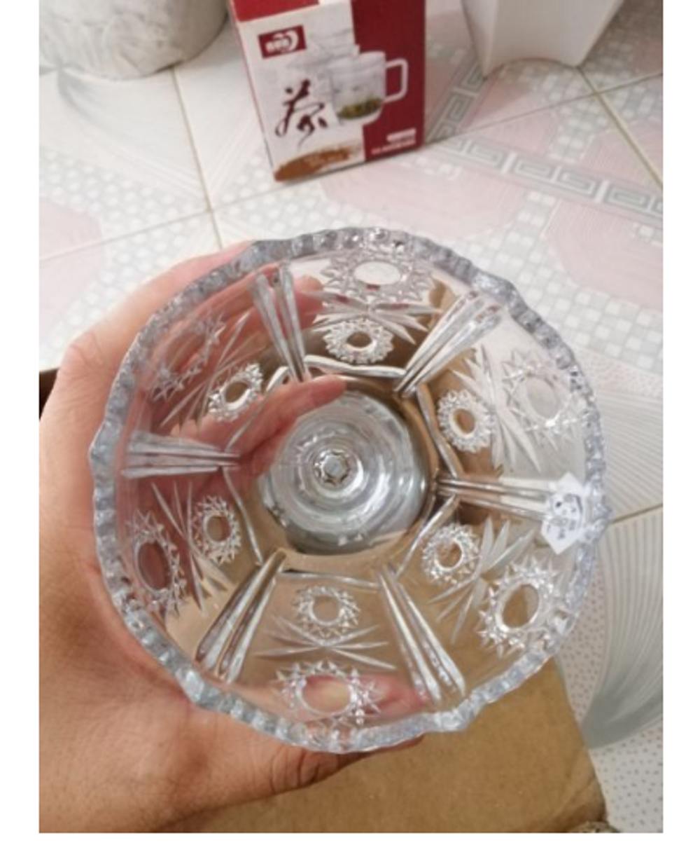 Ly kem thủy tinh cao cấp giả tiệp 245ml siêu đẹp