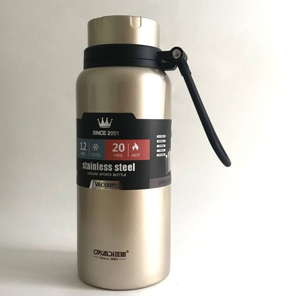 Bình giữ nhiệt nóng lạnh bằng Inox có dây cầm tiện lợi