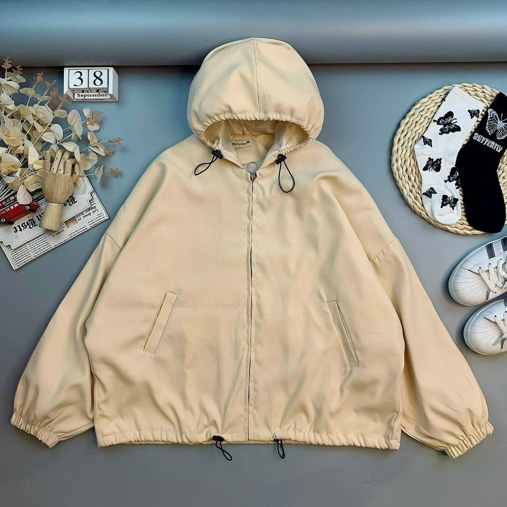 Áo khoác chất da lộn trơn form cánh dơi bự 70kg