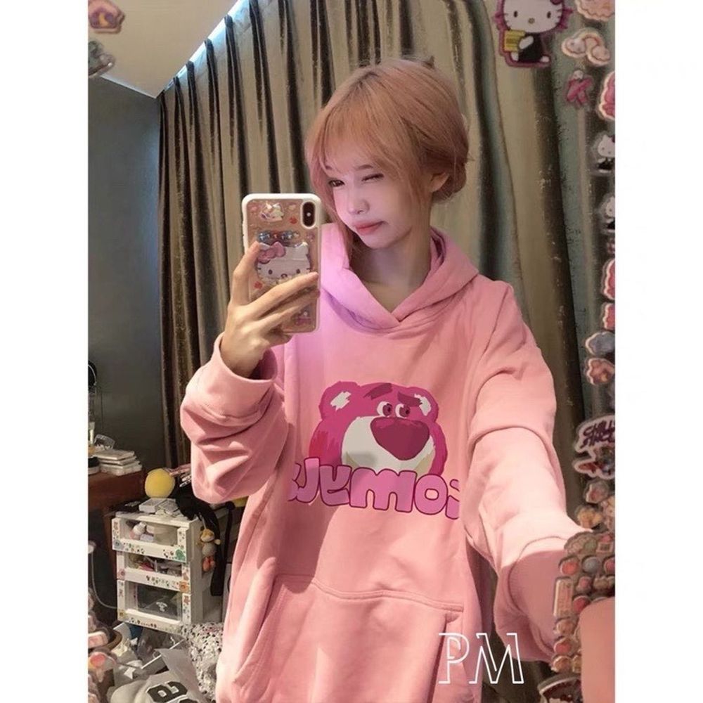 ÁO HOODIE IN GẤU KOMYLA SIÊU DỄ THƯƠNG BÁN CHẠY