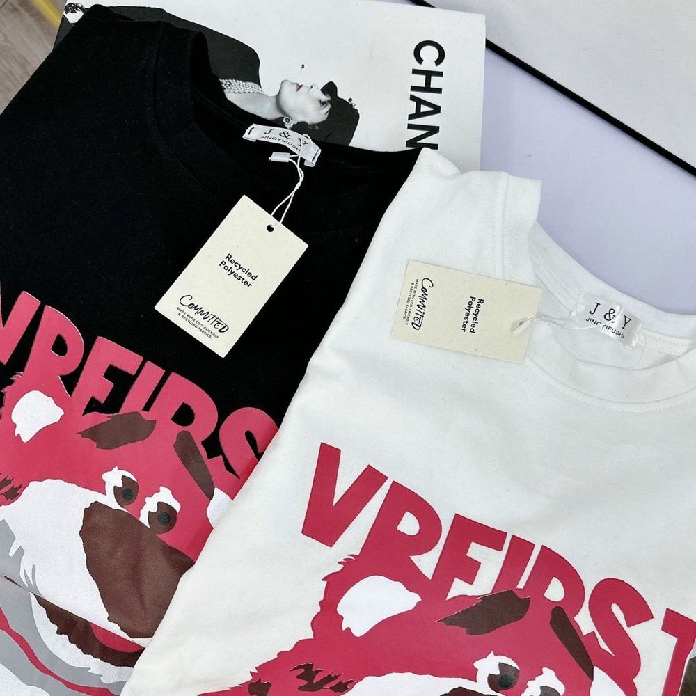 Áo thun gấu in VREIRS áo phông nam nữ unisex vải cotton thoáng mát