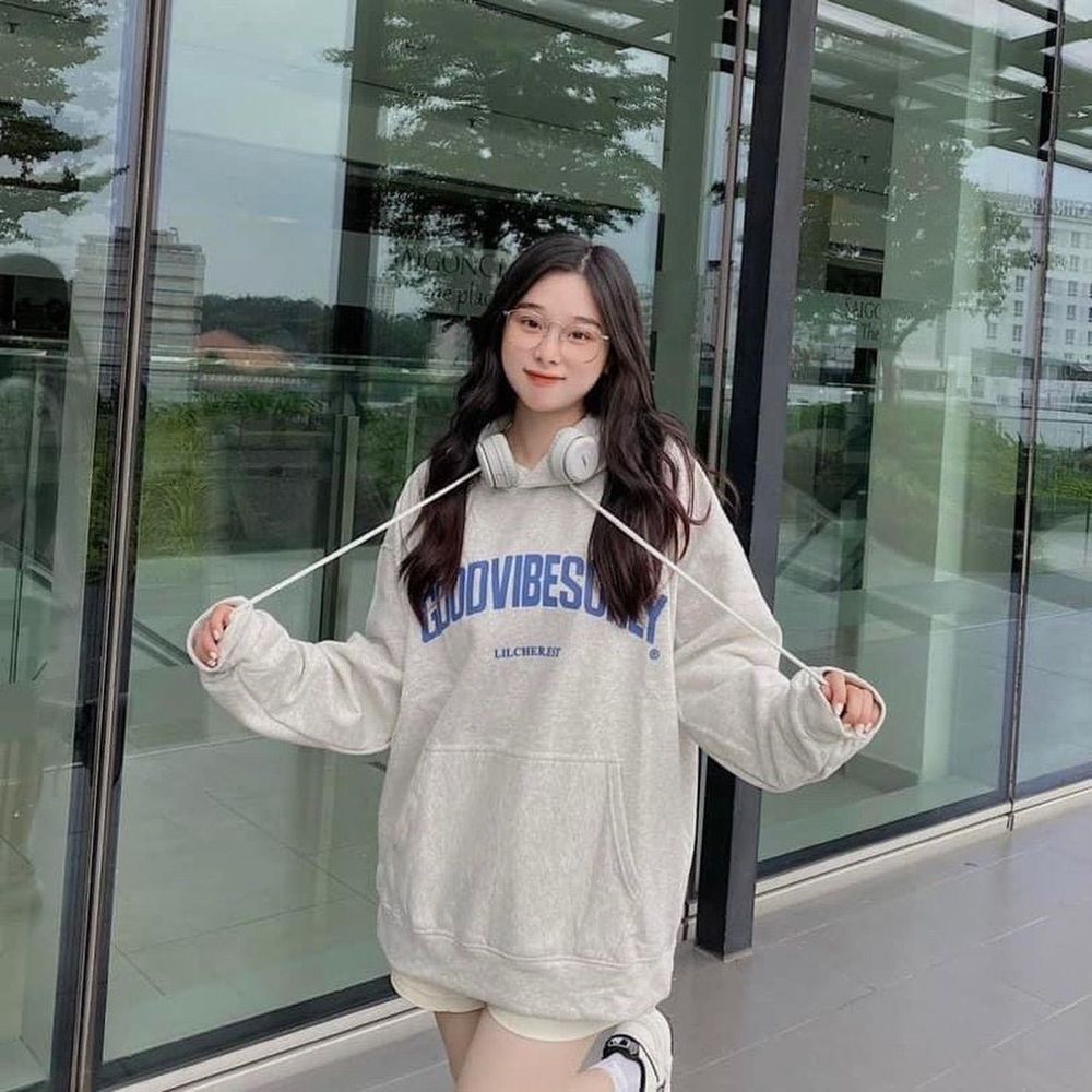 Áo Hoodie Nam Nữ Form Rộng In Chữ GOOD Năng Động Unsiex Thời Trang Phong Cách Đơn Giản