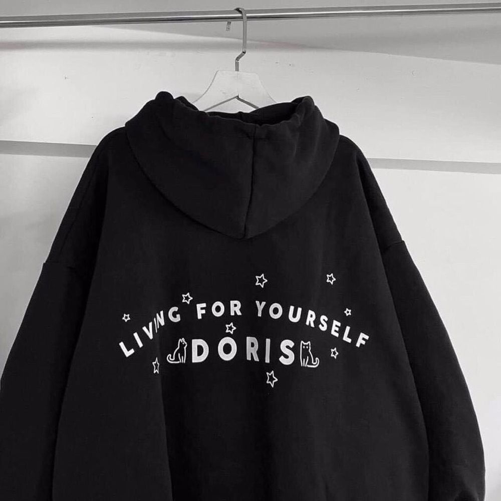 Áo Khoác Logo Con Mèo Form Rộng Tay Phồng Unisex