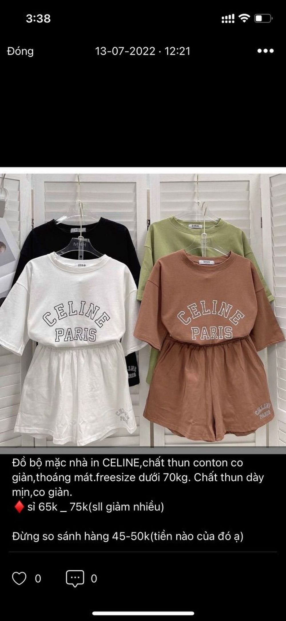 Đồ Bộ From Rộng In CLINEE Mix Quần Đùi Cap Chun Chất Cottton Mềm Mịn Thoáng Mát