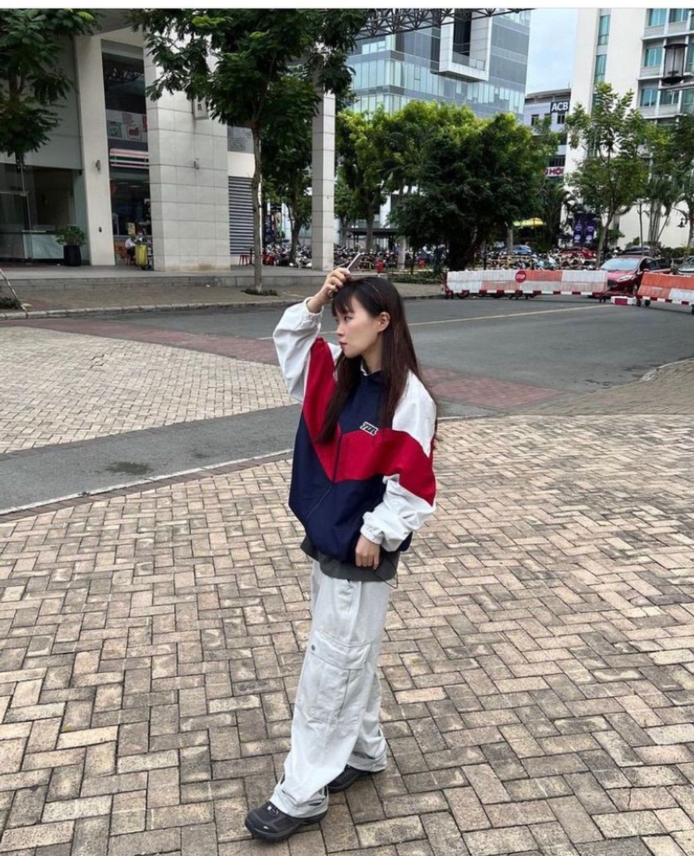 Áo Khoác Dù Phối Ba Màu 7zzia Siêu Hot 2023