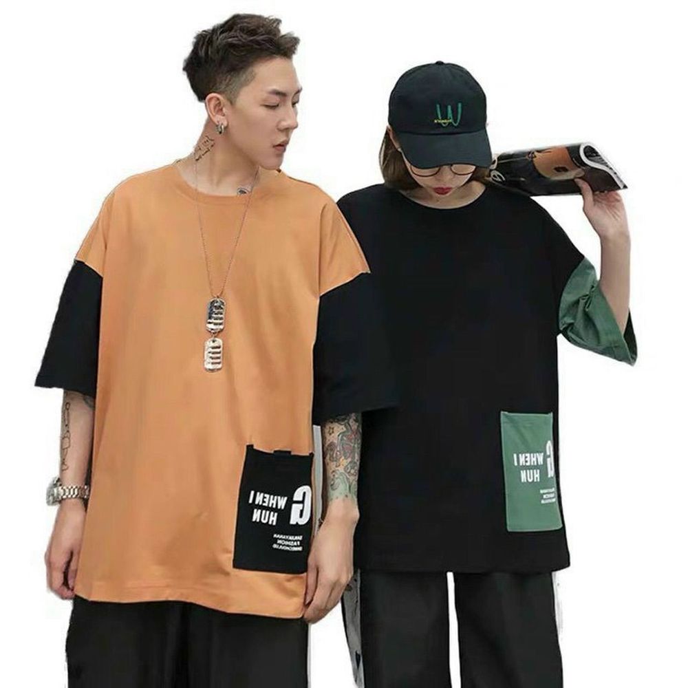 ￼Áo thun unisex mẫu hot tay lỡ phông rộng Nam Nữ TÚI BỰ (4 MÀU) áo thun ăn mày .