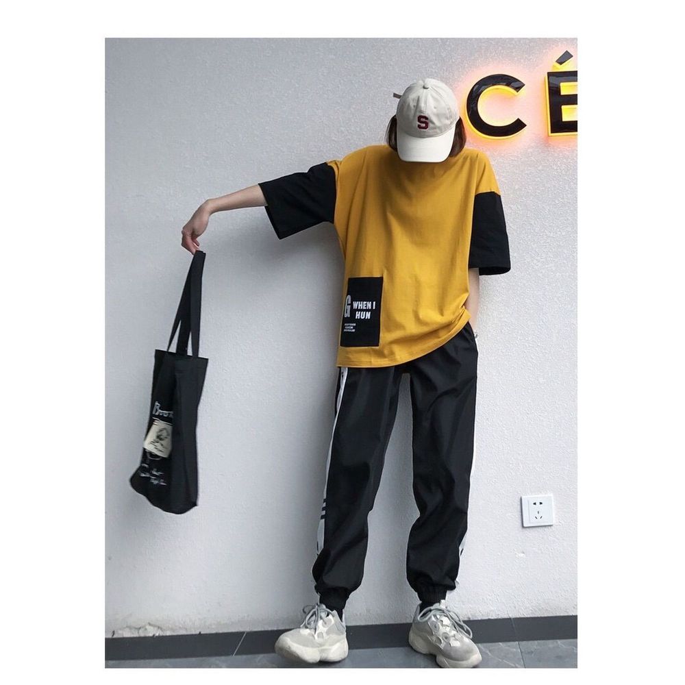 ￼Áo thun unisex mẫu hot tay lỡ phông rộng Nam Nữ TÚI BỰ (4 MÀU) áo thun ăn mày .