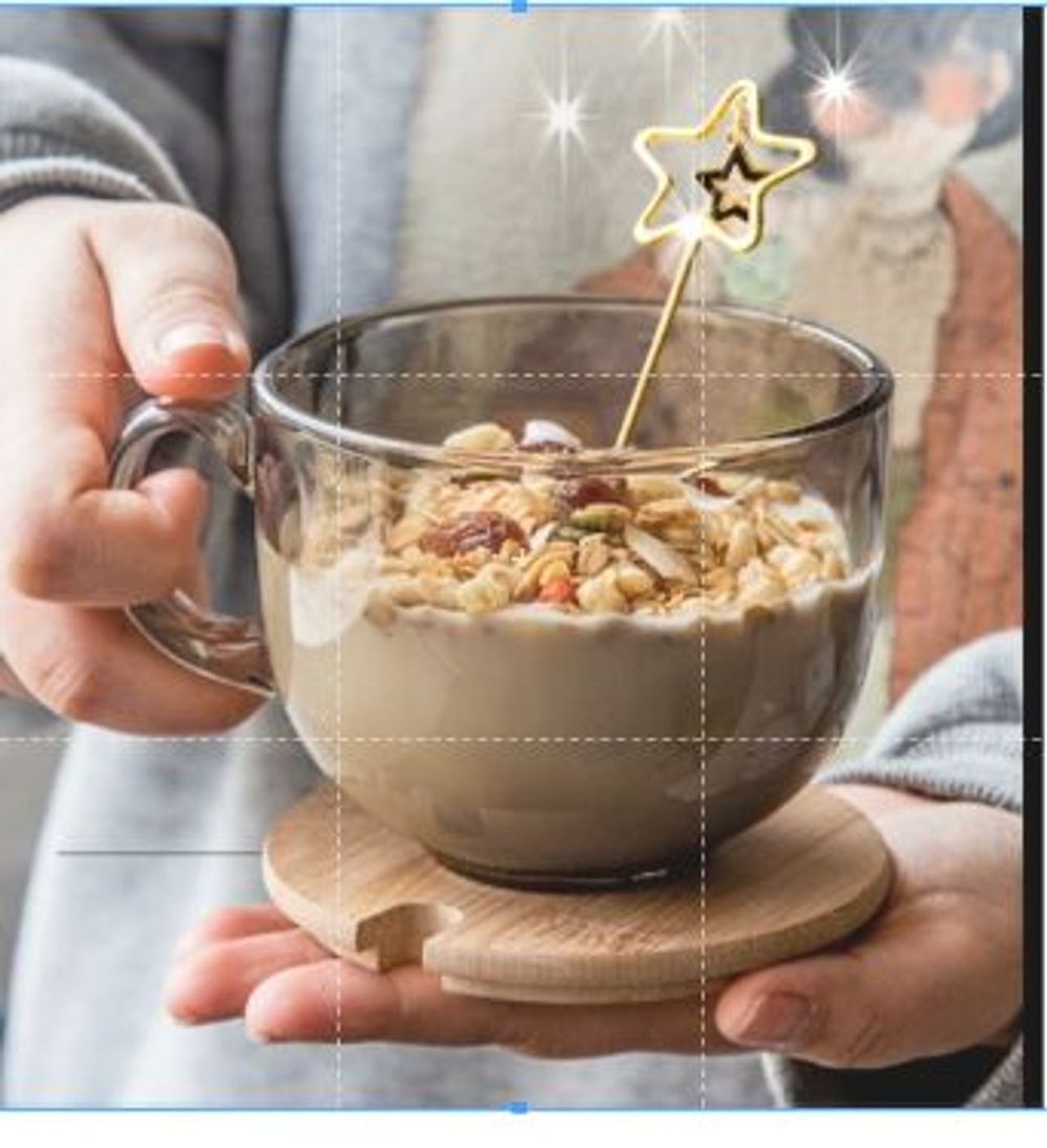 Cốc thủy tinh MÀU HỔ PHÁCH A2 chịu nhiệt cao cấp 480ml. Ly thủy tinh cường lực trong suốt đựng đồ ngũ c	ốc ăn sáng