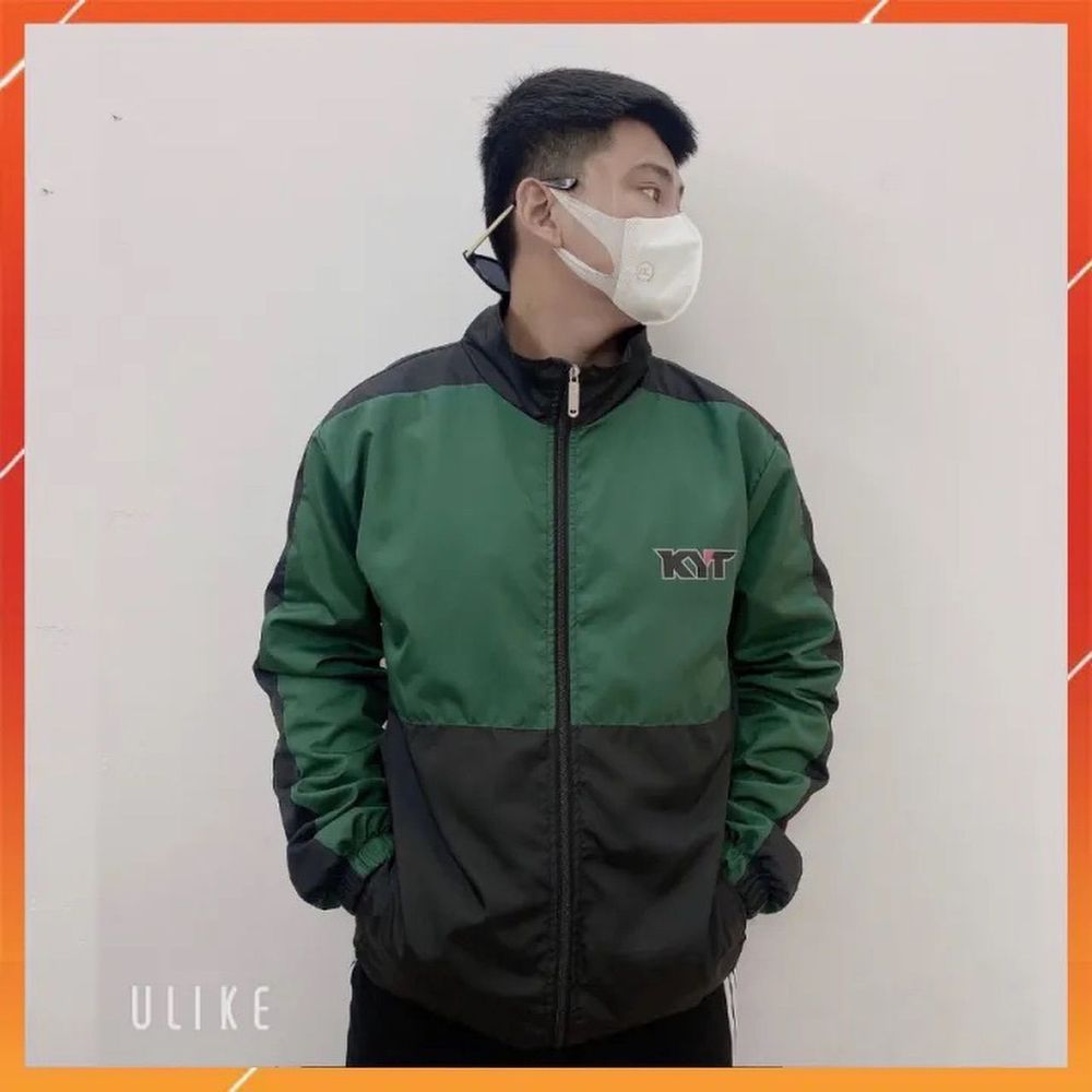 Áo khoác Phượt in KYT nam nữ chất vải dù gió 2 lớp .
