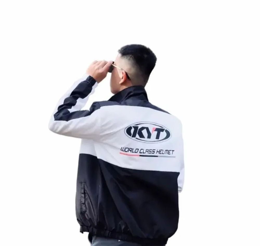 Áo khoác Phượt in KYT nam nữ chất vải dù gió 2 lớp .