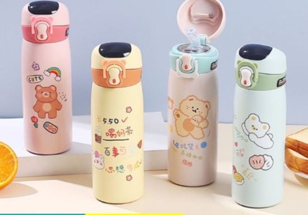 hình giữ nhiệt inox hoạt hình ngộ nghĩnh 450ml