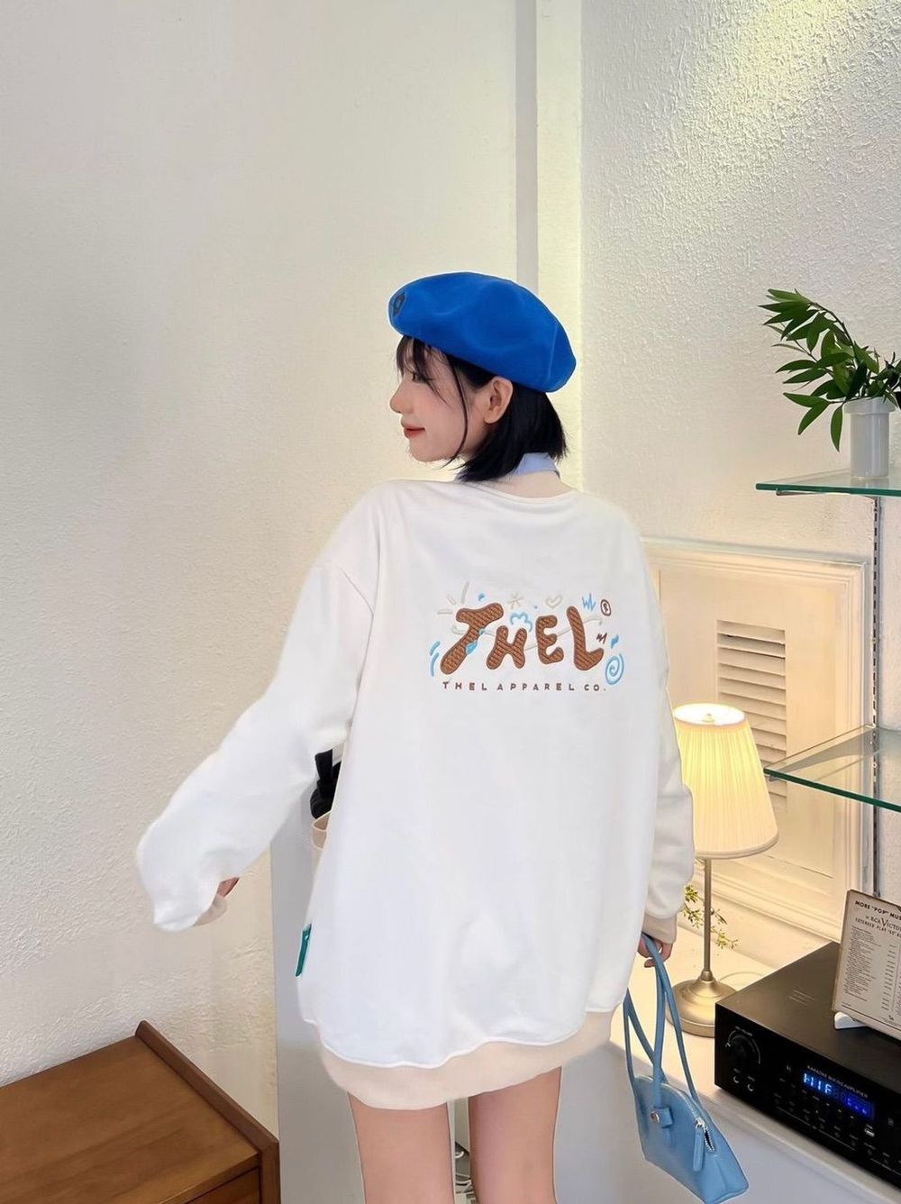 Áo khoác cadigan thêu chữ thelll siêu đẹp dễ thương.