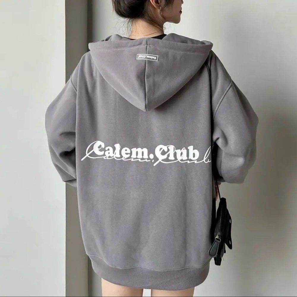 Áo khoác chống nắng in C.Lclub form rộng unisex .