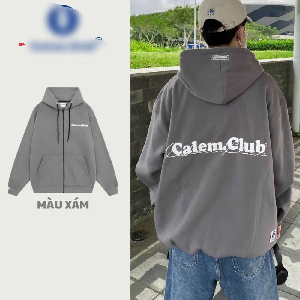 Áo khoác chống nắng in C.Lclub form rộng unisex .