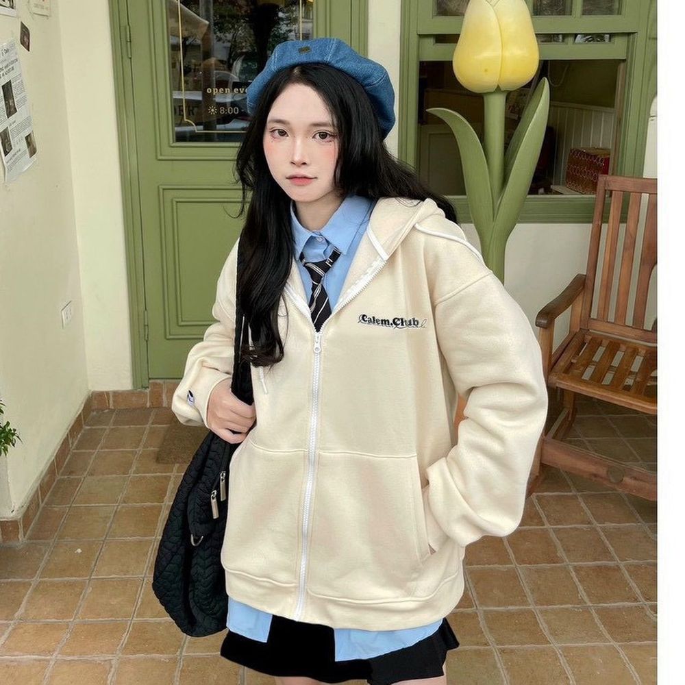 Áo khoác chống nắng in C.Lclub form rộng unisex .