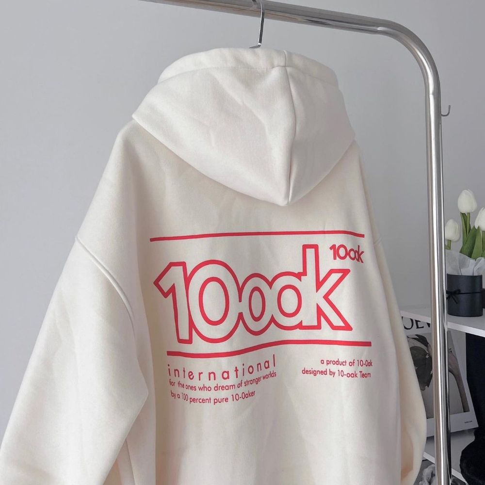 Áo khoác dây kéo in 10ook form rộng unisex .