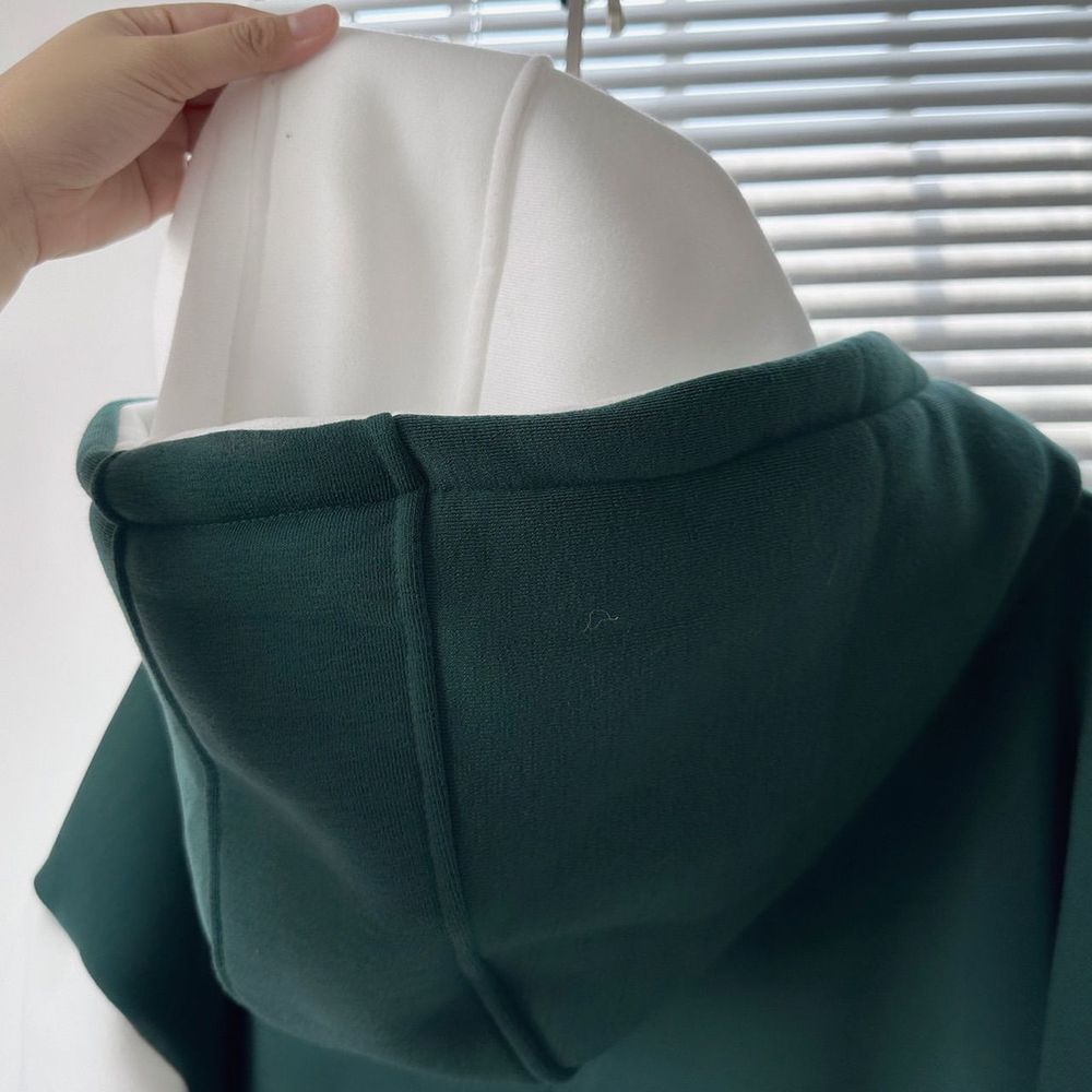 Áo hoodie DESSY nỉ bông dày dặn nút bấm phối màu phối form rộng unisex nam nữ.