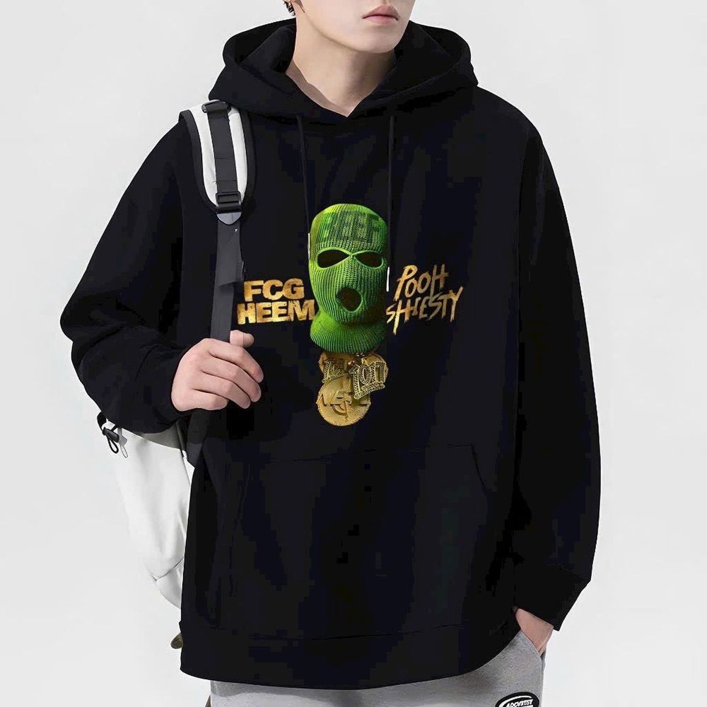 Áo hoodie mới về,logo in đầu lâu from rộng chất nỉ dày mịn