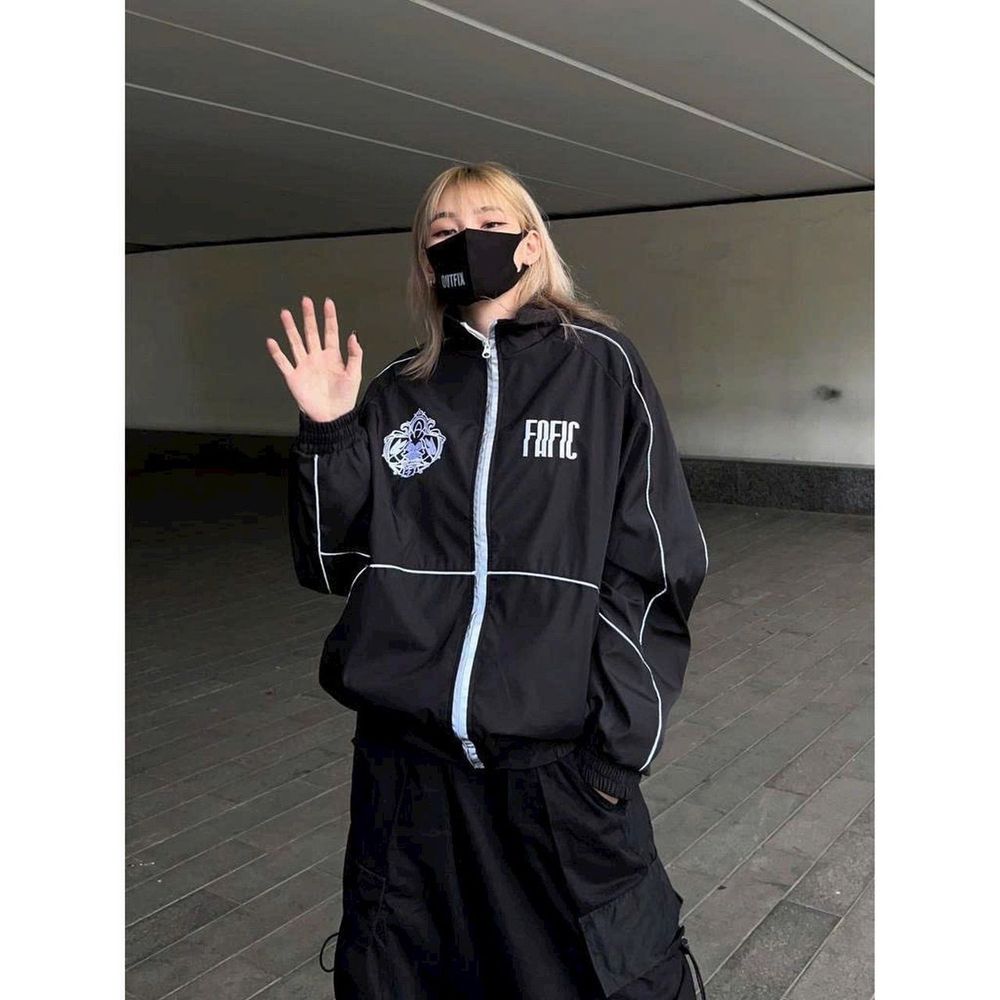Áo khoác dù Nam Nữ Unisex Fafic áo jacket phản quang Hình thêu Fafic