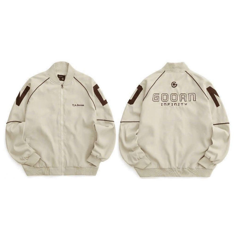 Áo khoác bomber UNISEX chất da lộn lót dù thêu T.A.GOOAN