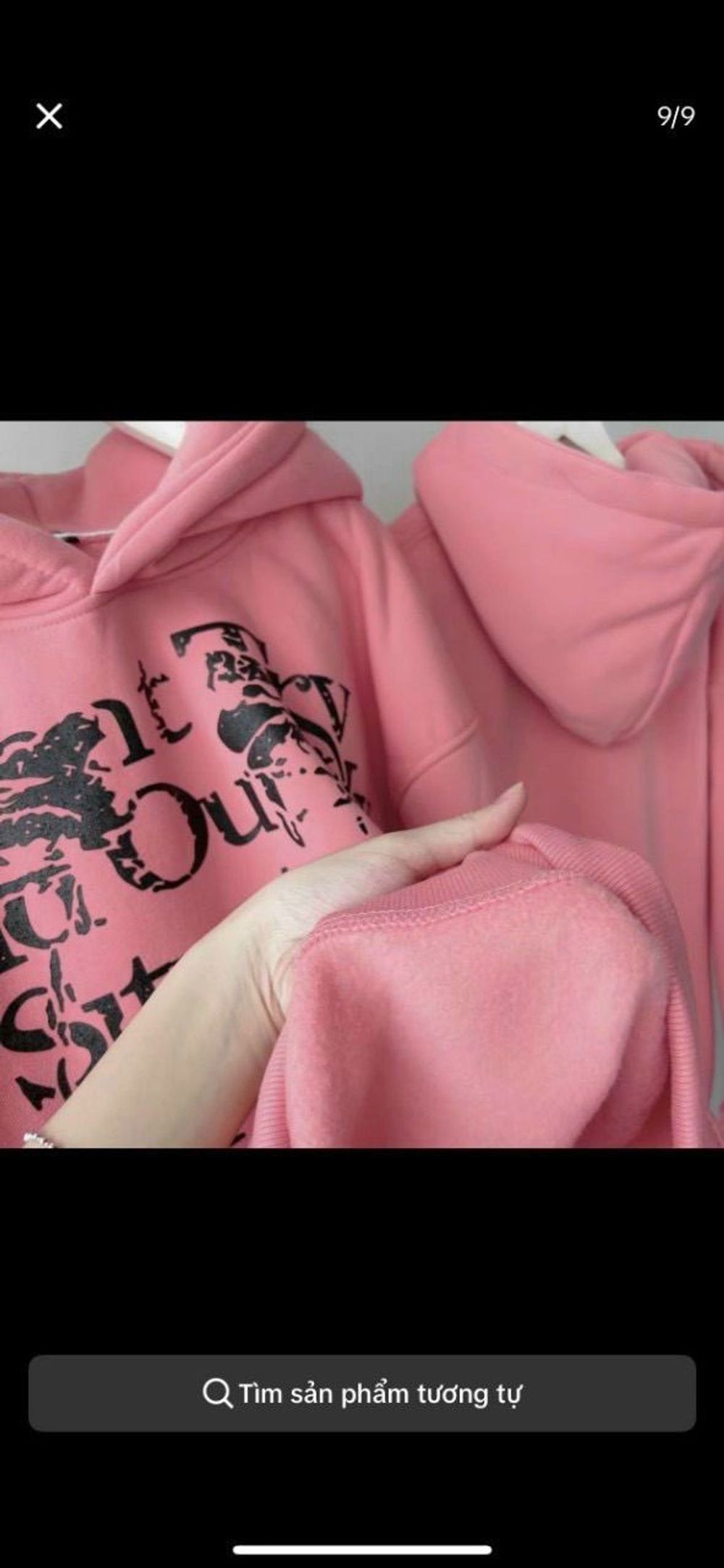 Áo hoodie chất thun nỉ mềm mịn mát,mặc chống nắng,tay phồng nhúng .logo in form 70kg màu đen, Hồng