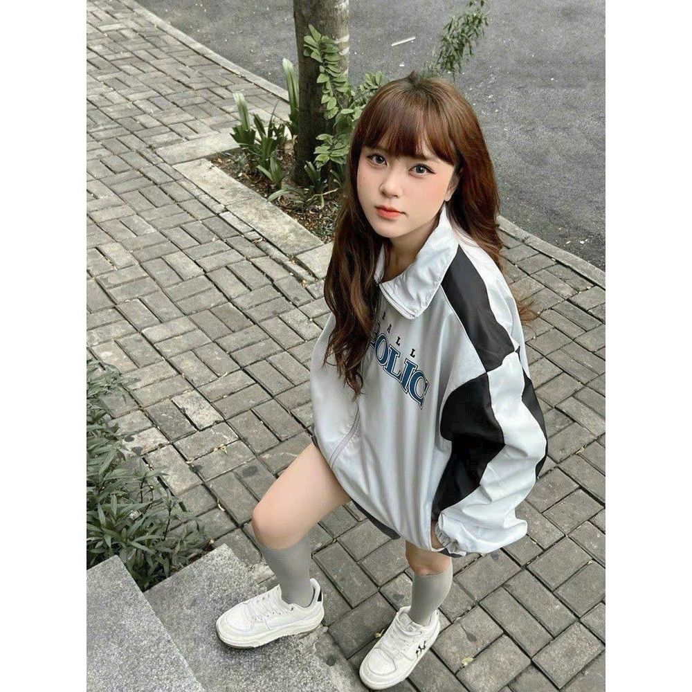 Áo khoác 2 lớp lót dù phối thân logo in SYMBOLIC