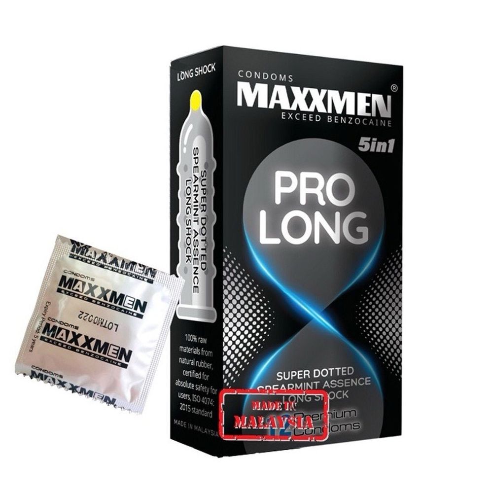 Bao cao su MAXXMEN PRO LONG gân gai, mỏng kéo dài thời gian