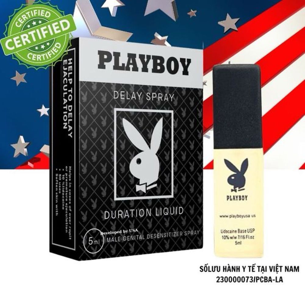 Chai xịt kéo dài PLAYBOY ĐEN 5ml