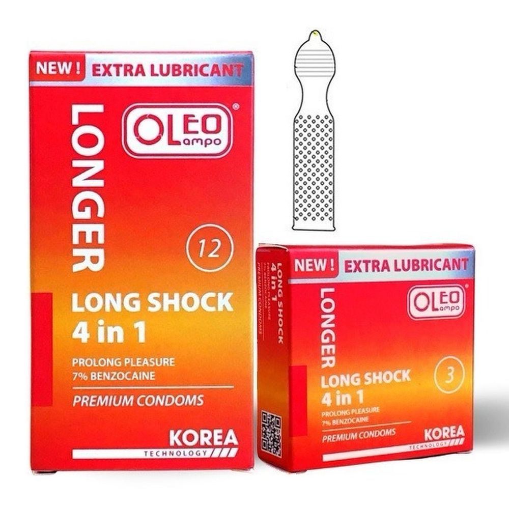 Bao cao su Oleo Lampo 4in1 12 Bao/ Hộp