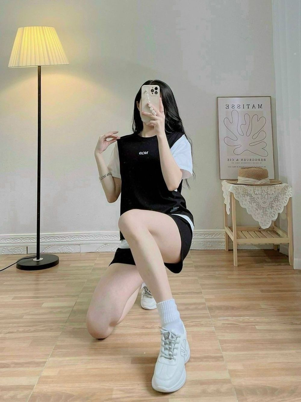 Đồ bộ in NO 9 chất thun conton, logo in, tay lỡ quần đùi, form dưới 50-70kg