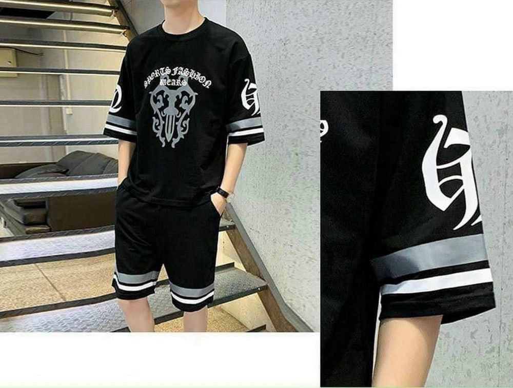 Đồ bộ thể thao nam mặc nhà, in vương niệm chất thun lạnh