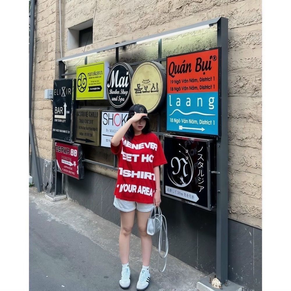 Áo thun nam nữ in nổi WHENEVER MEET HOT chất thun co giãn mềm mịn mát freesize