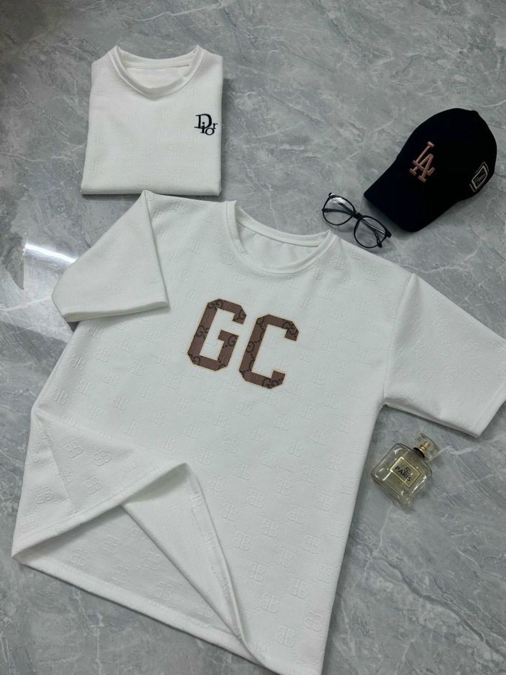 Áo thun nam logo in GC chất xốp in nổi